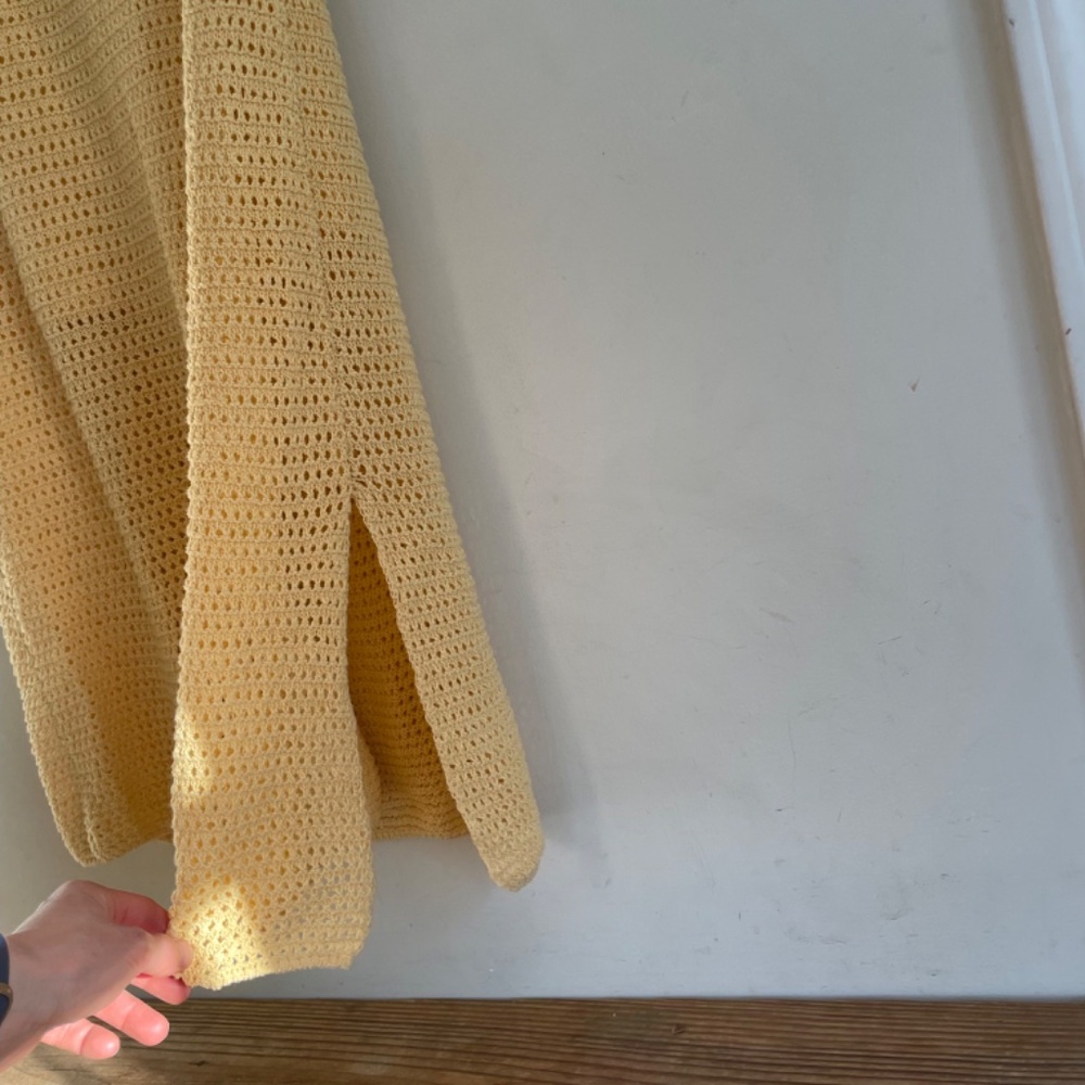 House of Harlow 1960 | NWT Boho Crochet Knit Cotton Midi Skirt S - Picture 3 of 8